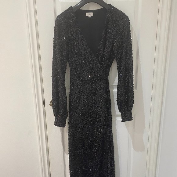 LPA Black Sequin Maxi Dress - Picture 6 of 8